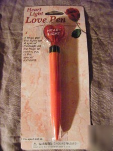 New heart light love pen lights up party supplies gifts