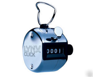 New lynx 'click' 4 digit hand tally counter, .sealed 