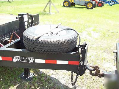 Rolls rite trailer 14,000 lb tilt, 22' deck, 2007, 96