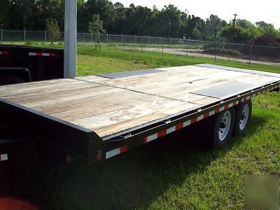 Rolls rite trailer 14,000 lb tilt, 22' deck, 2007, 96