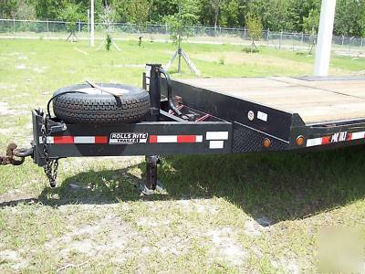 Rolls rite trailer 14,000 lb tilt, 22' deck, 2007, 96