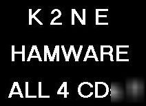 All 4 K2NE ham-ware cds in one package - free shipping 