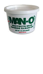 Man-o - protects skin / speeds clean-up - 1 lb tub