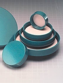 Qorpak green thermoset screw caps, : 5213/100