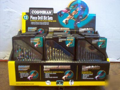 Wholesale 18 pc countertop retail drill bit display