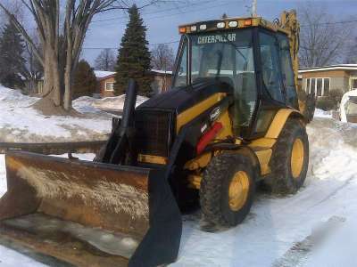 2002 caterpillar 420D backhoe loader with quick coupler