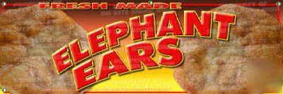 Elephant ears banner for your concession trailer/cart