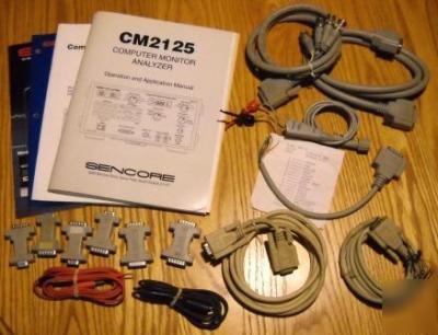 Sencore CM2125 computer monitor analyzer manual probes