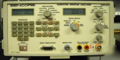 Sencore CM2125 computer monitor analyzer manual probes