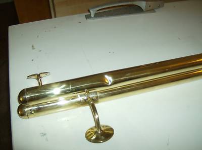 Brass hand rails - 1