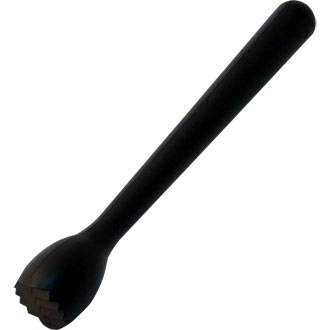 Cocktail bar muddler - black polyurethane - 21CM