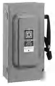 Square d heavy duty safety switch 60A 600V HU362 TYPE1