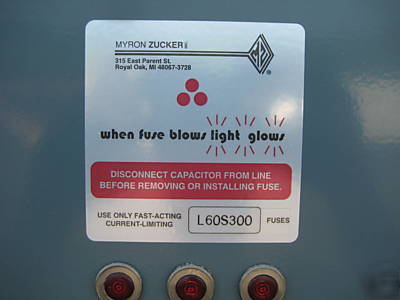 Myron zucker CIM53400-3H5E 400 kvar capacitor 480 v 3PH