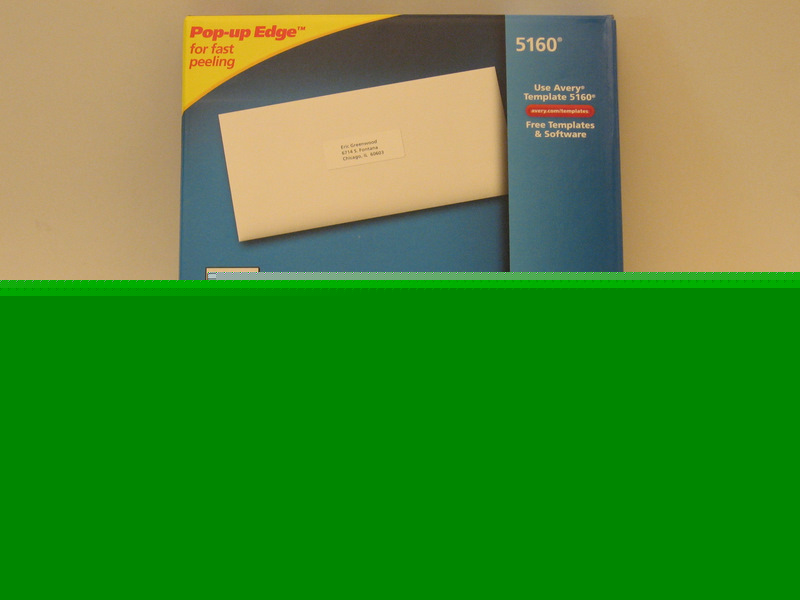 Avery 5160 easy peel address labels 750CNT white laser 