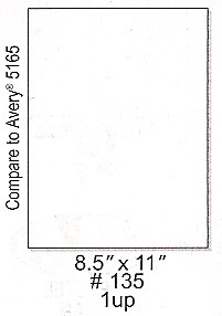 Wholesale lot ~ 1,000 full page/sheet labels, 8.5