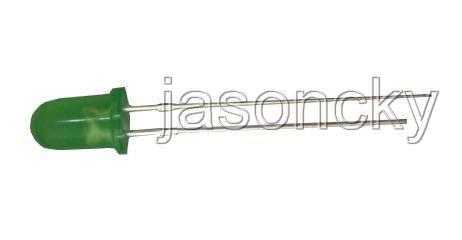 50 green led 5MM diffused lens green bulb free resistor