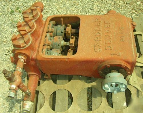 Gardner denver pq-2A 25HP triplex pump