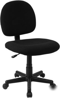 (4) mid back ergonomic task chairs black free shipping