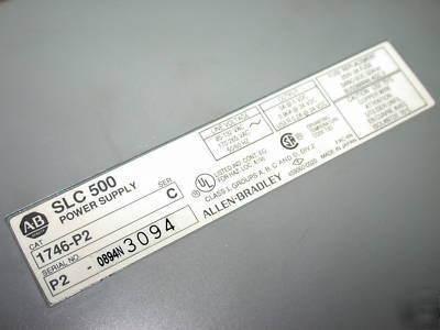 Loaded allen bradley 10 slot slc 5/01 plc system