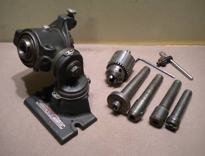 Machinist tool delta unihead w brown & sharpe #9 arbors