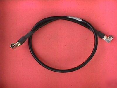 4' coax jumper cable with 2 n male angled connectors