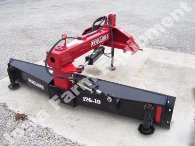 Bush hog 176-10' severe duty 3-pt rear blade w/3 hyd's 