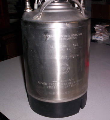 Firestone.spartanburg, beverage container,2.5GAL,130PSI