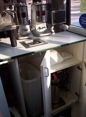 Kiosk- drive thru coffee with equipment 