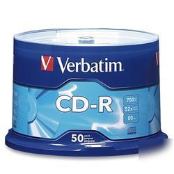 New verbatim 52X cd-r media 94691