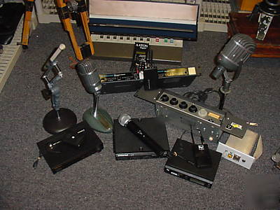 Shure, ev, sennheiser,rts, sony,antiques,audio frm:$99.
