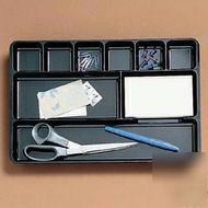 Stockwell 8-section drawer organizer, black (db)