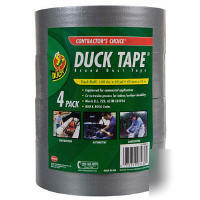 4PK duck tape contractor's choice 1.88IN x 60YD each 