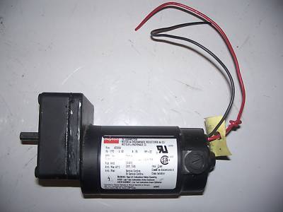 Dayton 4Z535A 1/30HP 90V 11RPM dc motor low hours
