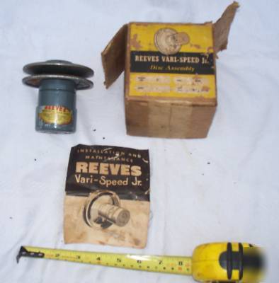 Reeves vari-speed jr. disc assembly pulley, 1/2