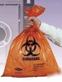 Tufpak autoclavable biohazard bags, 2.0 mil 14220-068