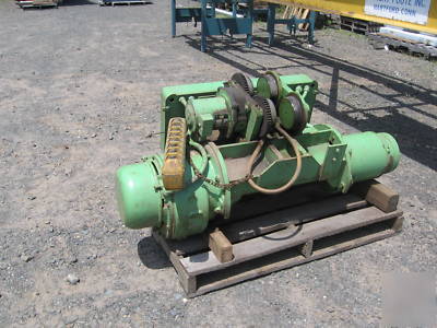 5-ton single girder bridge crane p&h hoist