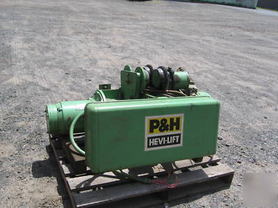 5-ton single girder bridge crane p&h hoist