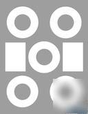 50 sheet white inkjet matte mini cd label free shipping