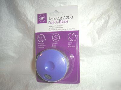 Gbc trimmer dial-a-blade * accucut A200 1312PB 