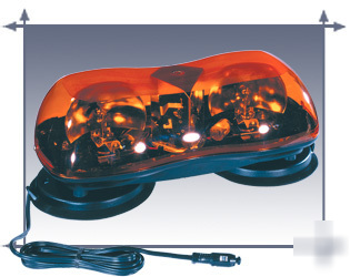 New code 3 420 mini lightbar beacon amber mag mount 