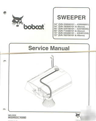 Bobcat 54 60 72 inch sweeper service manual