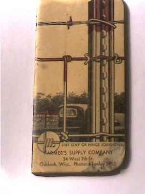 Red brand farm field and poultry fence add salemen book