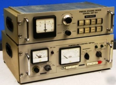 Balzers BSP104A pumping unit control w/ BSV202 & ga-1