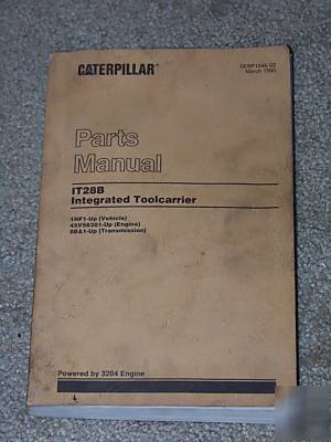 Caterpillar IT28B toolcarrier parts manual book it 28B