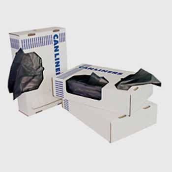 Gray, linear low-density can liners case pack 100