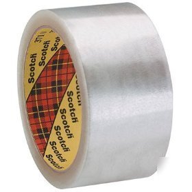 Scotch box sealing tape, 1.88 x 54.6 yards, clear