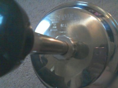 Stainless steel server condiment dispenser (pump & jar)