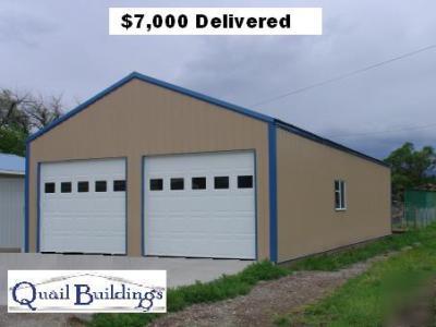 Steel building, residential, complete, attractive