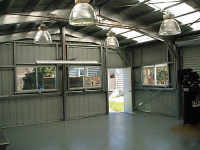 Steel building, residential, complete, attractive