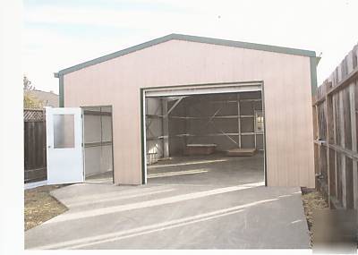 Steel building, residential, complete, attractive